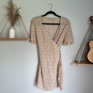 Floral wrap dress